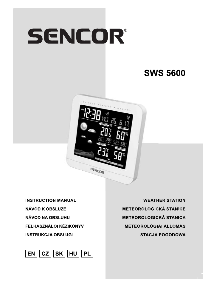 Sencor Sws User Manual Manualzz