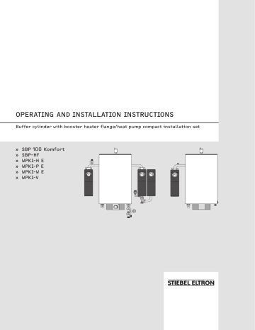 Stiebel Eltron SBP 100 Operating and Installation Instructions | Manualzz Stiebel Eltron SBP 100 Operating and Installation Instructions | Manualzz