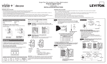 Leviton VPF01-1LZ User manual Leviton VPF01-1LZ User manual