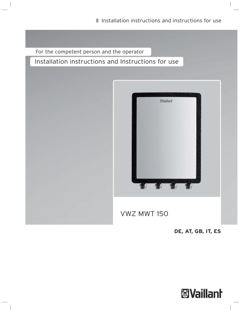 Vaillant HEX module User manual Vaillant HEX module User manual