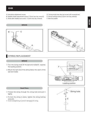Ibanez EHB Owner's manual Ibanez EHB Owner's manual