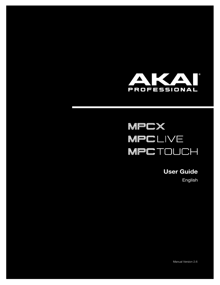 Akai MPC Touch User guide Akai MPC Touch User guide
