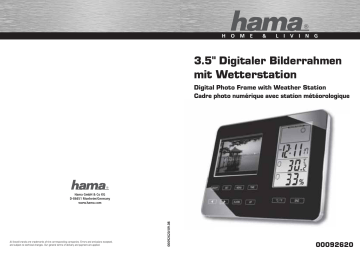 Hama 00092620 Owner's manual Hama 00092620 Owner's manual
