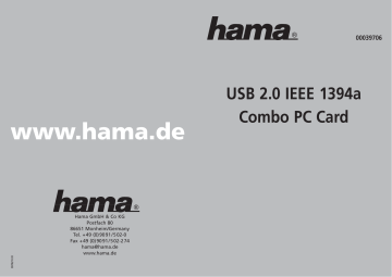 Hama 00039706 Owner's manual Hama 00039706 Owner's manual