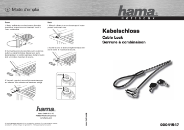 Hama 00041547 Owner's manual Hama 00041547 Owner's manual