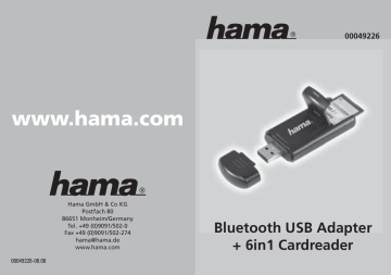 Hama 00049226 Owner's manual Hama 00049226 Owner's manual