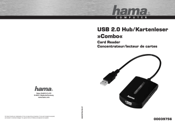 Hama 00039756 Owner's manual Hama 00039756 Owner's manual