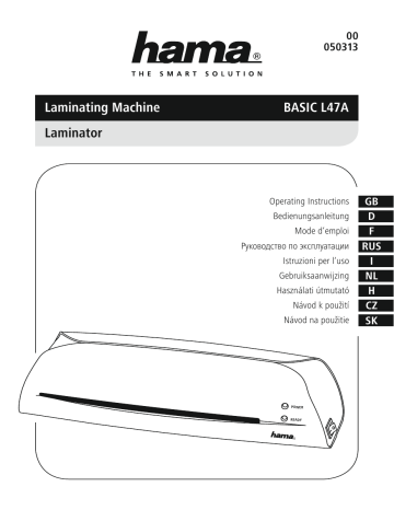 Hama 00050313 Owner's manual Hama 00050313 Owner's manual