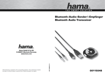 Hama 00115048 Owner's manual Hama 00115048 Owner's manual