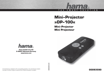 Hama 00093590 Owner's manual Hama 00093590 Owner's manual