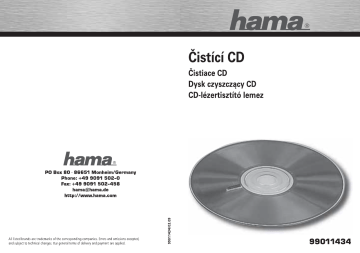 Hama 99011434 Owner's manual Hama 99011434 Owner's manual