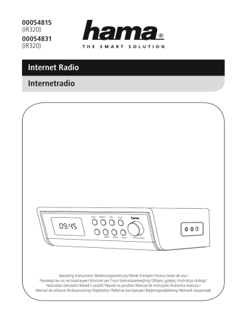 Hama 00054831 Owner's manual Hama 00054831 Owner's manual