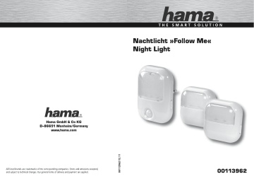 Hama 00113962 Owner's manual Hama 00113962 Owner's manual