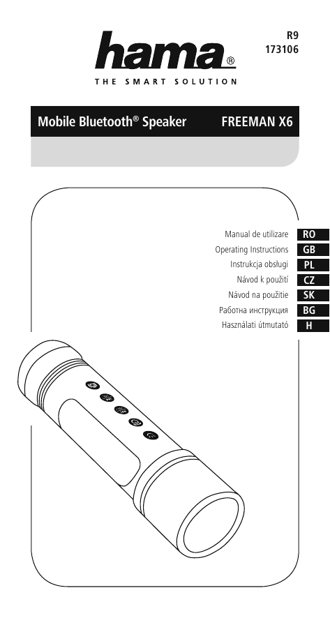 Hama R9173106 Owner's manual Hama R9173106 Owner's manual