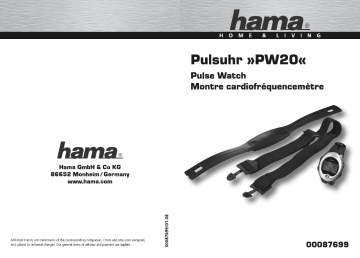 Hama 00087699 Owner's manual Hama 00087699 Owner's manual