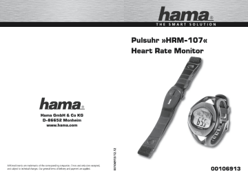 Hama 00106913 Owner's manual Hama 00106913 Owner's manual