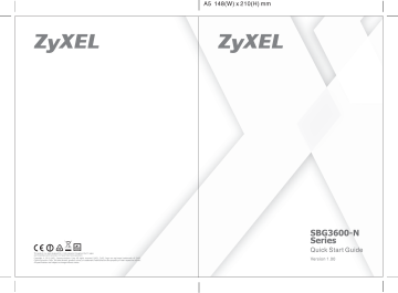 Zyxel SBG3600-N000 LTE Multi-WAN Small Business Gateway Quick Start Guide | Manualzz Zyxel SBG3600-N000 LTE Multi-WAN Small Business Gateway Quick Start Guide | Manualzz