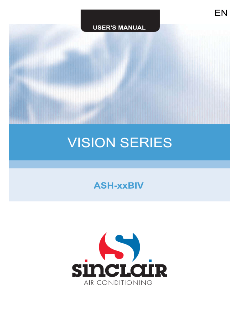 Sinclair ASH-09BIV, ASH-18BIV, ASH-12BIV, ASH-24BIV User manual Sinclair ASH-09BIV, ASH-18BIV, ASH-12BIV, ASH-24BIV User manual