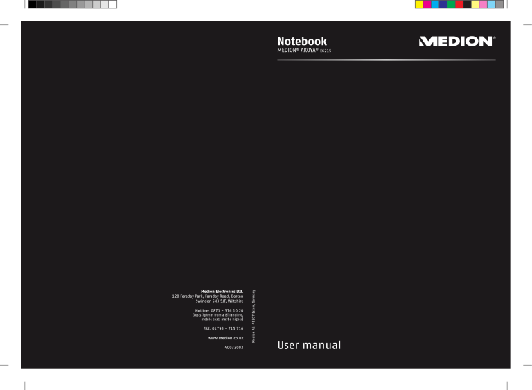 Medion Akoya E 6215 User manual Medion Akoya E 6215 User manual
