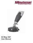 Minuteman EZ Mop 360 Microscrubber User Manual