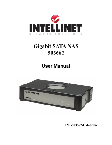 Intellinet Gigabit SATA NAS 1TB User Manual Manualzz