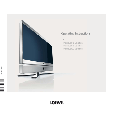 Loewe Individual TV User Manual | Manualzz