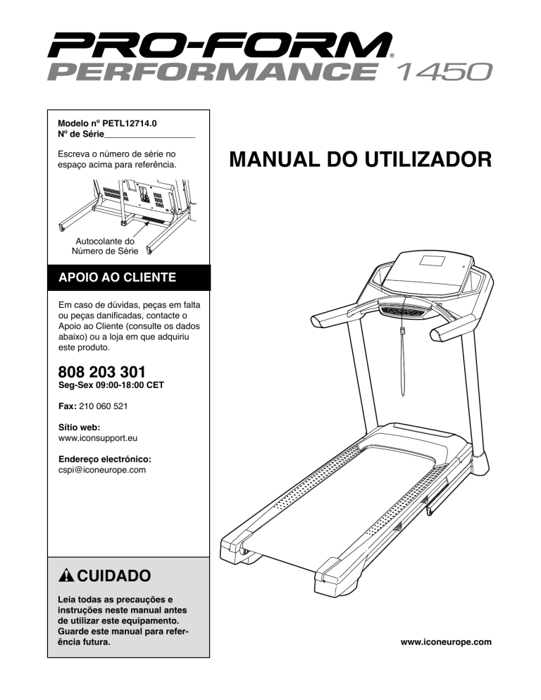 ProForm PETL12714 Owner's manual ProForm PETL12714 Owner's manual