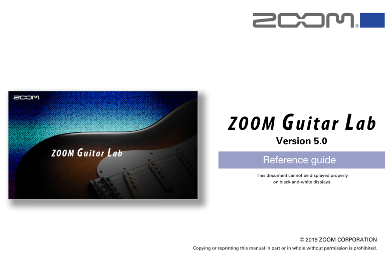 Zoom GCE-3, B1 FOUR, G5n, A1/A1X FOUR User guide Zoom GCE-3, B1 FOUR, G5n, A1/A1X FOUR User guide