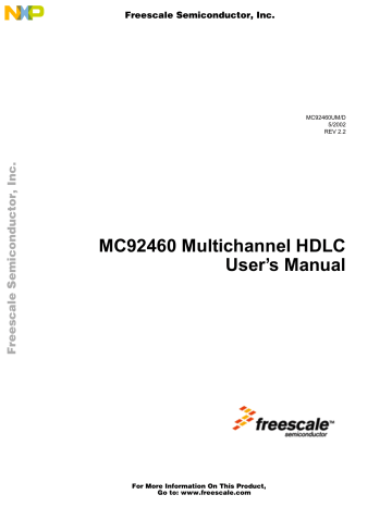 NXP MC92460 Reference manual NXP MC92460 Reference manual