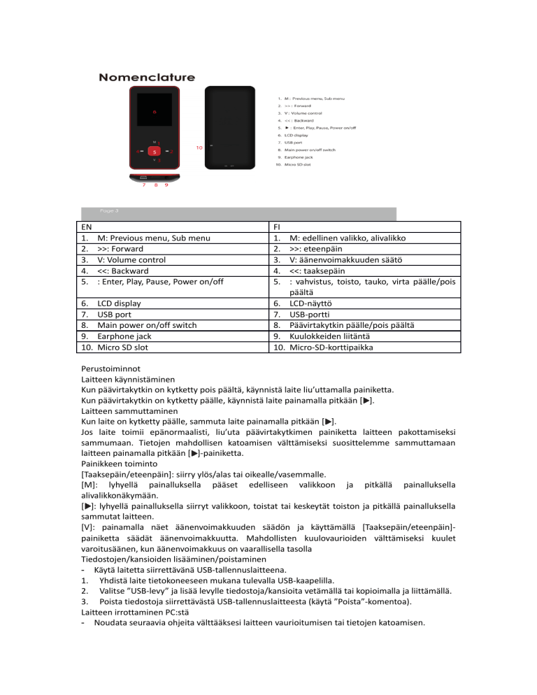 Denver MPG-4084BTPINK User manual Denver MPG-4084BTPINK User manual