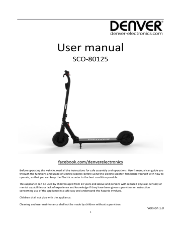 Electric Scooter User Manual