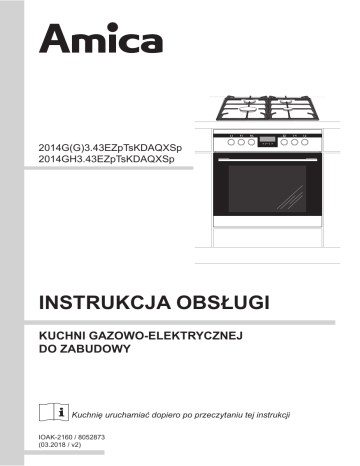 Amica GHGI 85512 AA, GHI 85312 AA User manual Amica GHGI 85512 AA, GHI 85312 AA User manual