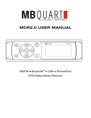 MB Quart MDR2.0$149.99 User Manual | Manualzz MB Quart MDR2.0$149.99 User Manual | Manualzz