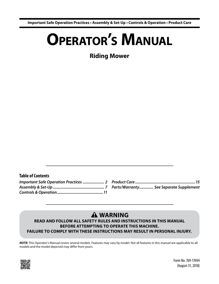 Troy-Bilt TB30, 13A721JD066, TB30 CA, 13B726JD066, 13A726JD023, 13C721JD010 User manual Troy-Bilt TB30, 13A721JD066, TB30 CA, 13B726JD066, 13A726JD023, 13C721JD010 User manual