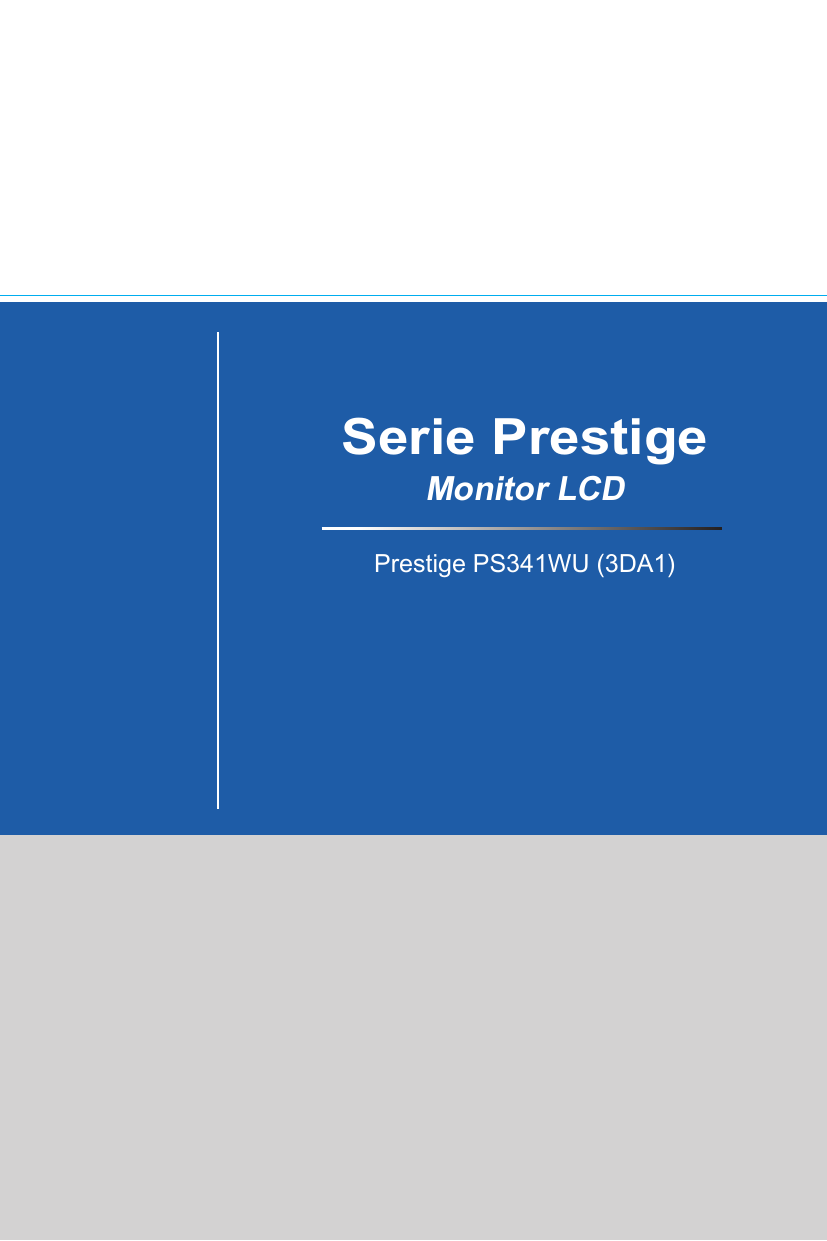 MSI Prestige PS341WU monitor Manual de usuario | Manualzz MSI Prestige PS341WU monitor Manual de usuario | Manualzz