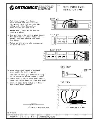 Legrand Series II Patch Panel Kit for eight Series II modules, OR-401045283, Series II Patch Panel Kit User manual Legrand Series II Patch Panel Kit for eight Series II modules, OR-401045283, Series II Patch Panel Kit User manual