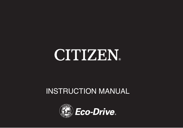 Citizen CC3038-51E Eco-Drive User manual Citizen CC3038-51E Eco-Drive User manual