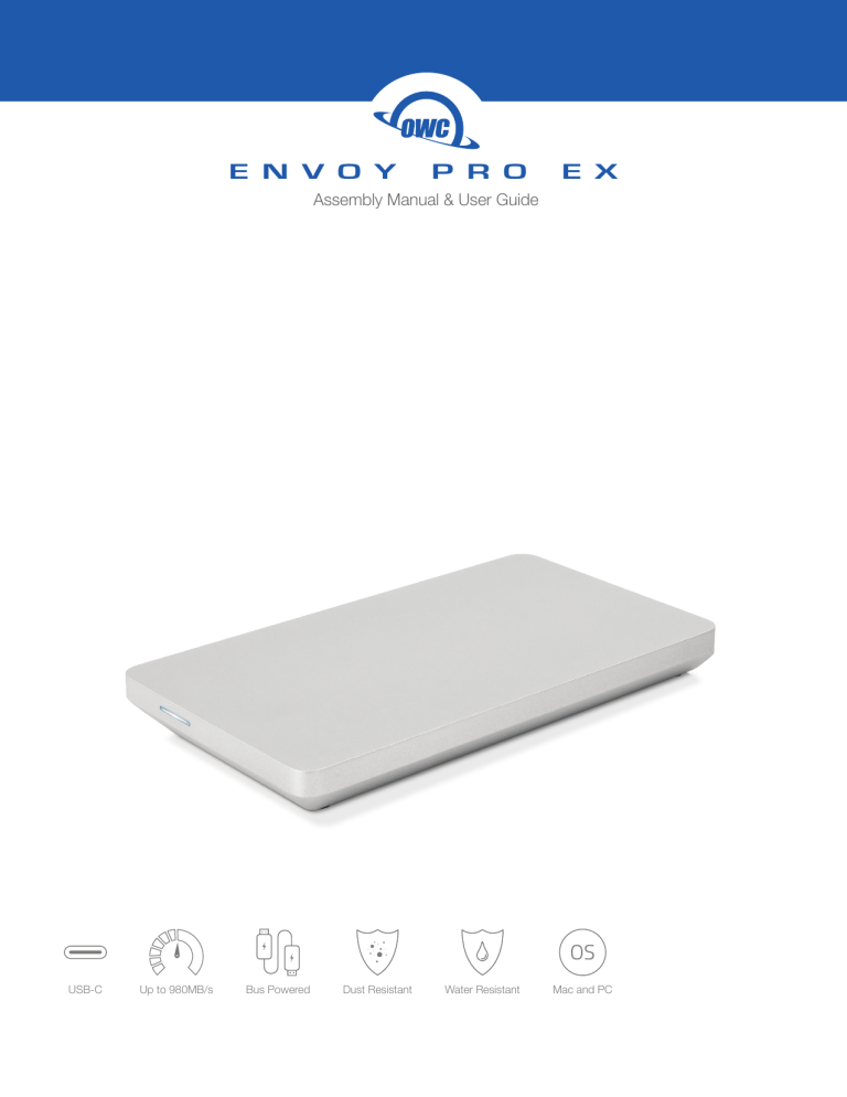 OWC Envoy Pro EX — USB-C Owner's manual OWC Envoy Pro EX — USB-C Owner's manual