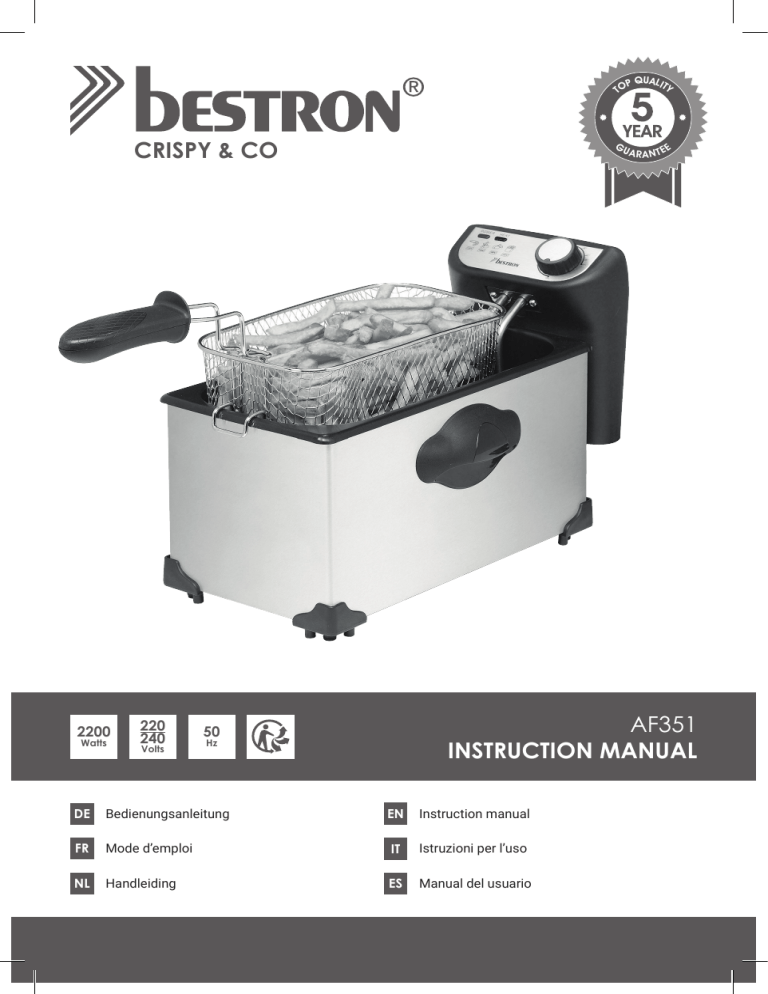 Bestron AF351 User manual Bestron AF351 User manual