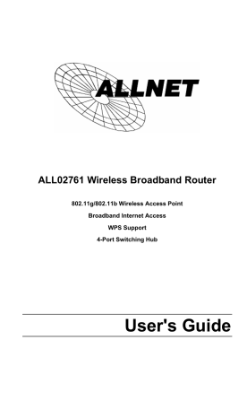 Allnet ALL02761 User guide Allnet ALL02761 User guide