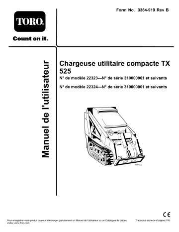Toro TX 525 Compact Utility Loader User manual Toro TX 525 Compact Utility Loader User manual