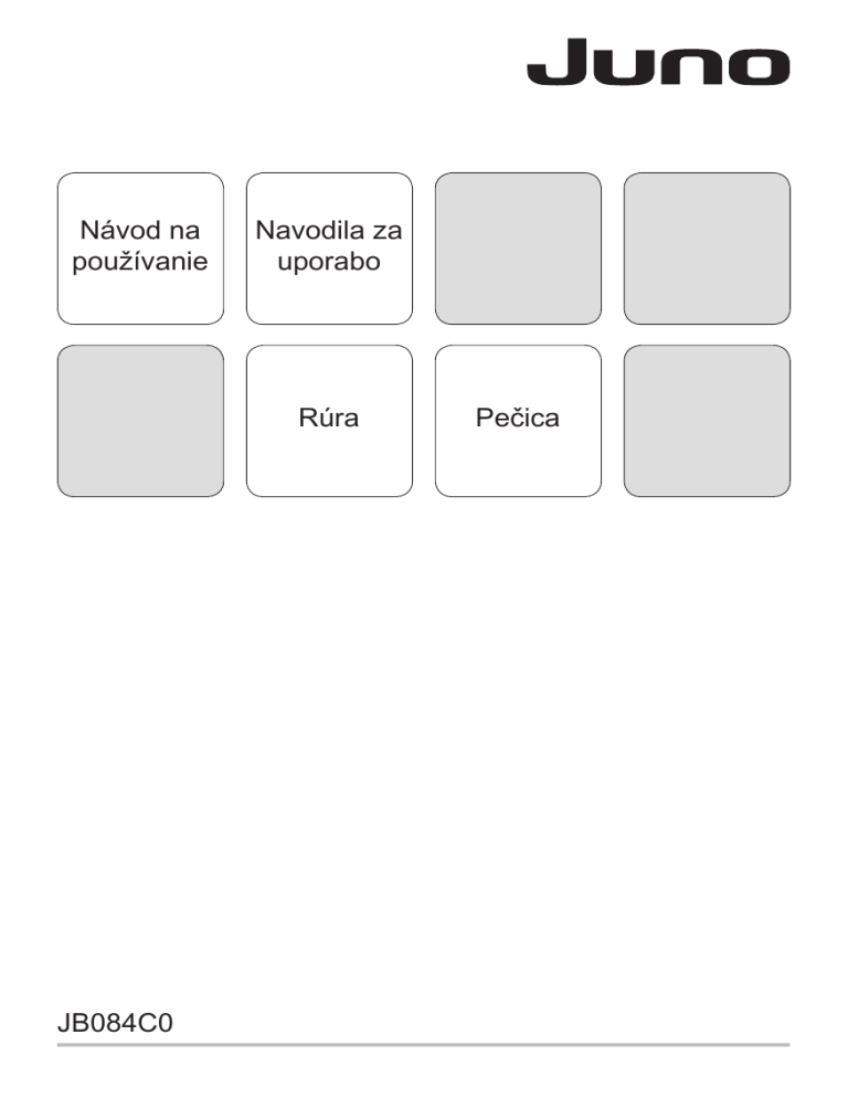 Juno JB084C0 User manual Juno JB084C0 User manual