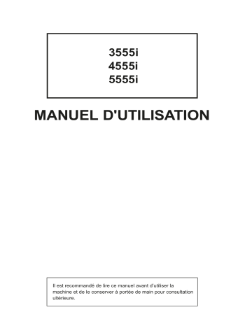 Triumph-Adler 5555i Copy system Manuel utilisateur | Manualzz Triumph-Adler 5555i Copy system Manuel utilisateur | Manualzz
