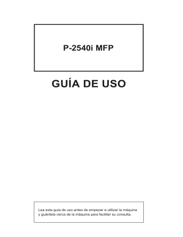 Triumph-Adler P-2540i MFP Copy system Manual de usuario | Manualzz Triumph-Adler P-2540i MFP Copy system Manual de usuario | Manualzz