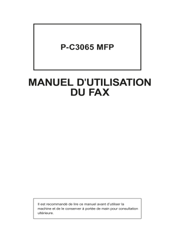 Triumph-Adler P-C3065 MFP Owner's manual Triumph-Adler P-C3065 MFP Owner's manual