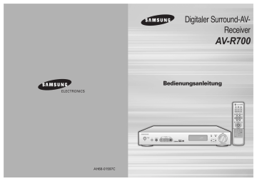 Samsung AV-R700 Owner's manual Samsung AV-R700 Owner's manual