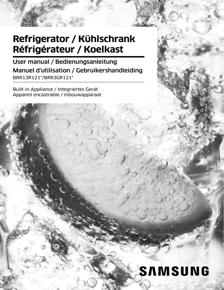 Samsung BRR13R121WW/EF User manual Samsung BRR13R121WW/EF User manual