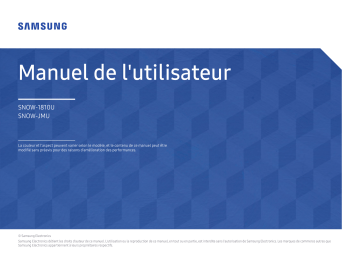 Samsung SNOW-JMU Manuel utilisateur | Manualzz Samsung SNOW-JMU Manuel utilisateur | Manualzz