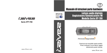 iRiver iFP-700 Manual iRiver iFP-700 Manual