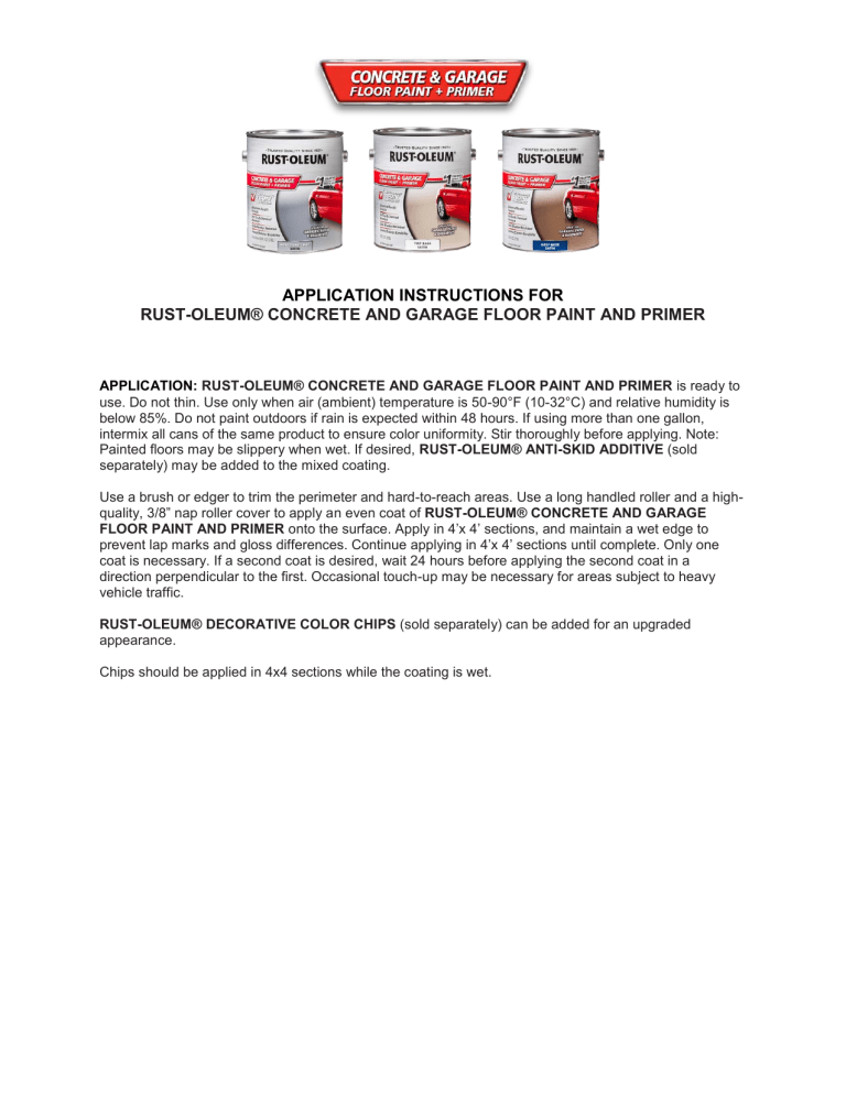 Rust-Oleum 320175, 319550, 225380, 225359, 347121 Operating instructions Rust-Oleum 320175, 319550, 225380, 225359, 347121 Operating instructions